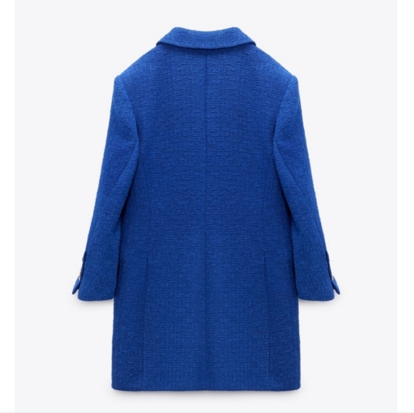 ZARA TWEED  TEXTURED  BLAZER DRESS SIZE S - Picture 13 of 15